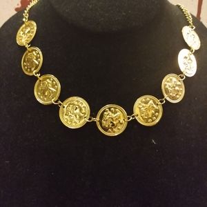 Belly dancing coin necklace